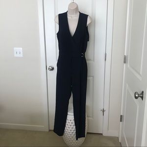 TOPSHOP Navy Jumpsuit Size 4